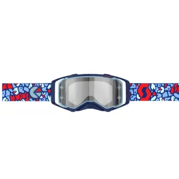 Masque Scott Prospect X Ethika Bleu Rouge ecran Chrome