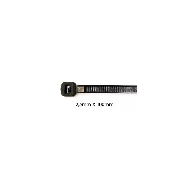 Collier de serrage 2,5 x 100mm 100 unités