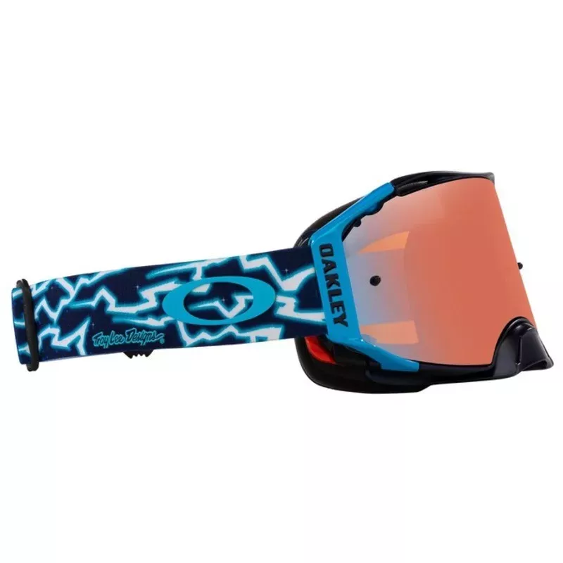 Masque OAKLEY Airbrake MX TLD Blue Lightning ecran Prizm MX Sapphire Masque OAKLEY Airbrake MX TLD Blue Lightning ecran Prizm MX Sapphire