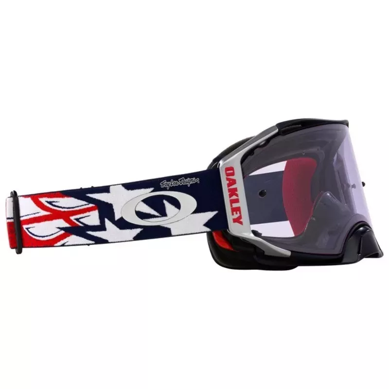 Masque OAKLEY Airbrake MX TLD Red White Blue Wings ecran Prizm MX Low Light