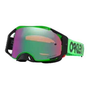 Masque OAKLEY Airbrake MX Moto Vert B1B écran Prizm MX Jade
