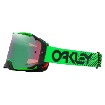 Masque OAKLEY Airbrake MX Moto Vert B1B écran Prizm MX Jade