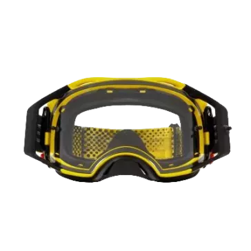 Masque OAKLEY Airbrake MX Moto Jaune B1B écran clair