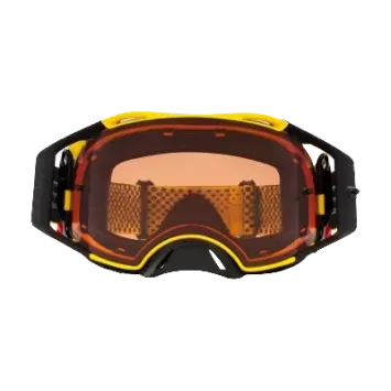 Masque OAKLEY Airbrake MX Moto Jaune B1B écran Prizm MX Bronze