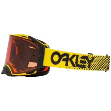Masque OAKLEY Airbrake MX Moto Jaune B1B écran Prizm MX Bronze