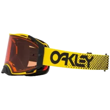 Masque OAKLEY Airbrake MX Moto Jaune B1B écran Prizm MX Bronze