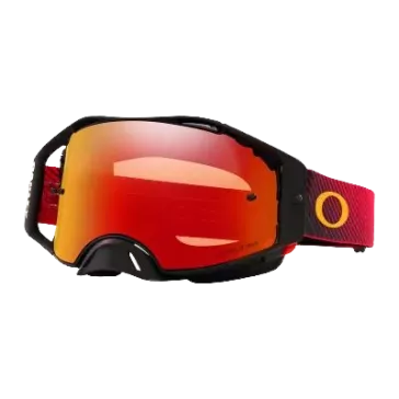 Masque OAKLEY Airbrake MX Rouge Flow écran Prizm MX Torch