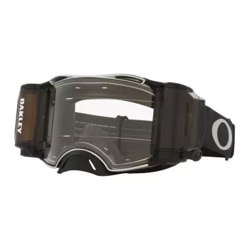 Masque OAKLEY Airbrake MX Tuff Blocks Noir Gunmetal Race-Ready Roll-Off clair