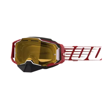 Masque 100% ARMEGA SN OVRSZD Red Ecran Jaune
