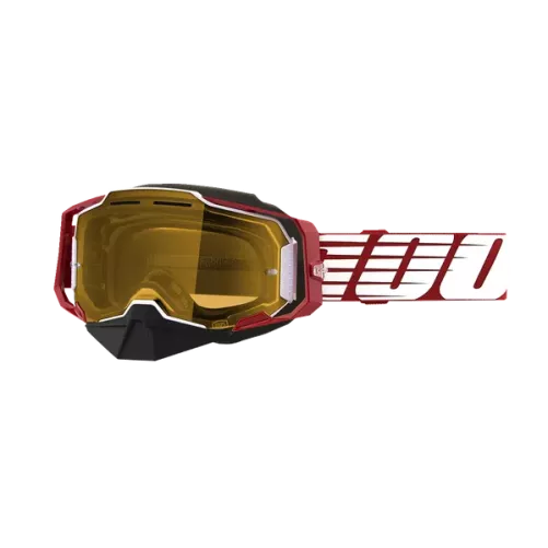 Masque 100% ARMEGA SN OVRSZD Red Ecran Jaune