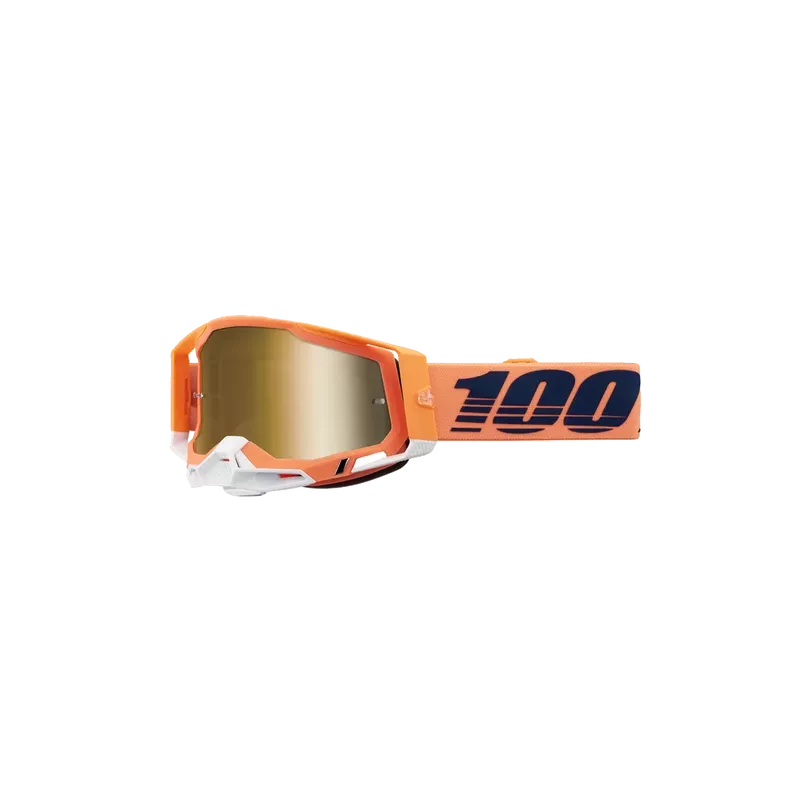 Masque 100% RACECRAFT 2 CORAL Mirror TRUE Gold