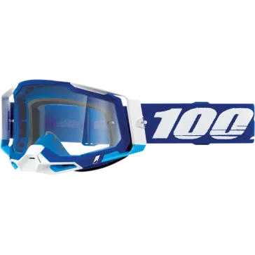 Masque 100% RACECRAFT 2 Blue écran transparent