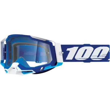 Masque 100% RACECRAFT 2 Blue écran transparent
