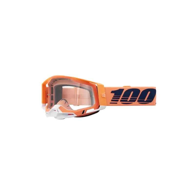 Masque 100% RACECRAFT 2 CORAL Ecran Transparent