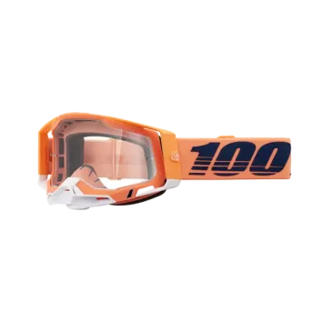Masque 100% RACECRAFT 2 CORAL Ecran Transparent