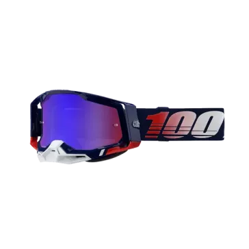 Masque 100% RACECRAFT 2 RPBLC Mirror Red/Blue
