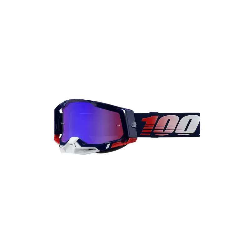 Masque 100% RACECRAFT 2 RPBLC Mirror Red/Blue