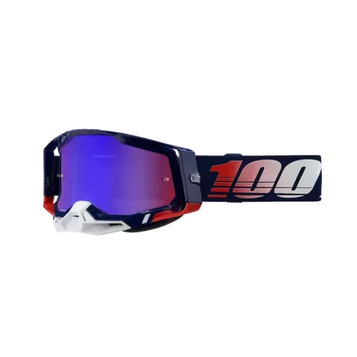 Masque 100% RACECRAFT 2 RPBLC Mirror Red/Blue