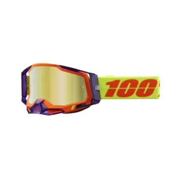 Masque 100% RACECRAFT 2 PANAM Mirror Gold