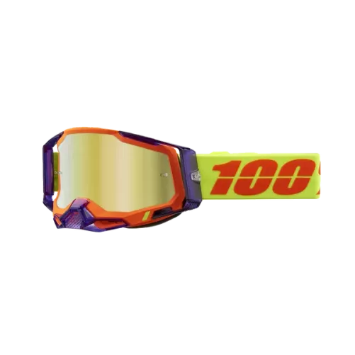 Masque 100% RACECRAFT 2 PANAM Mirror Gold