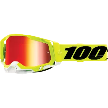 Masque 100% RACECRAFT 2 Yellow Mirror Red