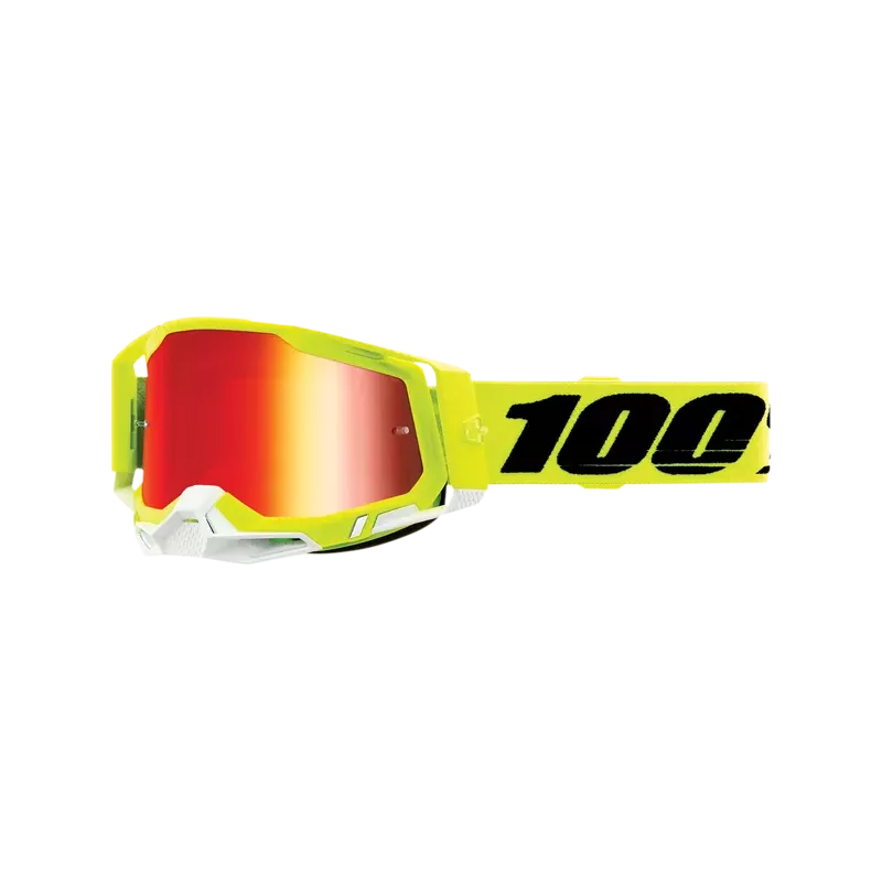 Masque 100% RACECRAFT 2 Yellow Mirror Red