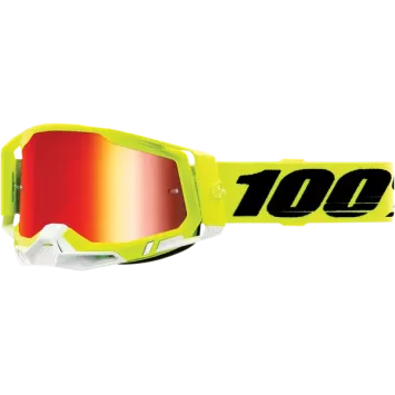 Masque 100% RACECRAFT 2 Yellow Mirror Red