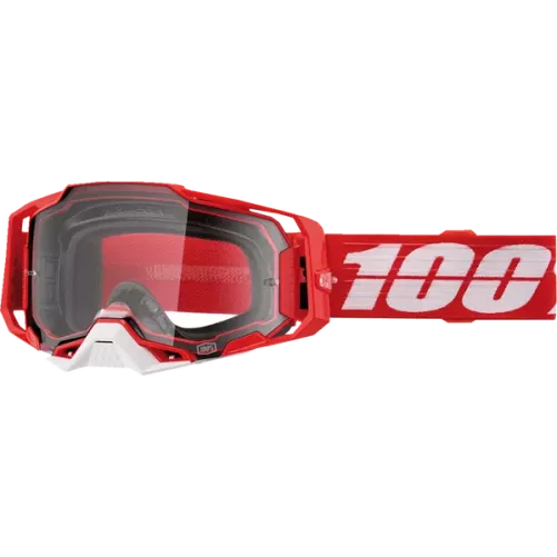 Masque 100% ARMEGA CBAD Red Ecran Transparent