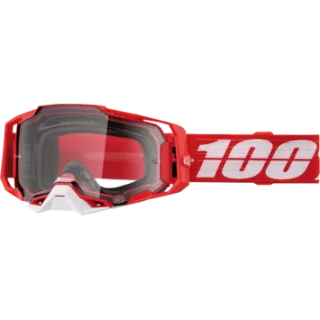 Masque 100% ARMEGA CBAD Red Ecran Transparent