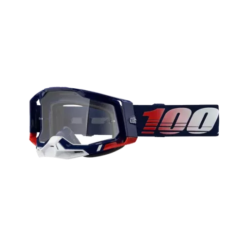 Masque 100% RACECRAFT 2 REPUBLIC Ecran Transparent