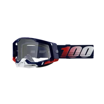 Masque 100% RACECRAFT 2 REPUBLIC Ecran Transparent