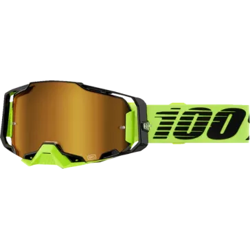 Masque 100% ARMEGA NEON Yellow Mirror Gold