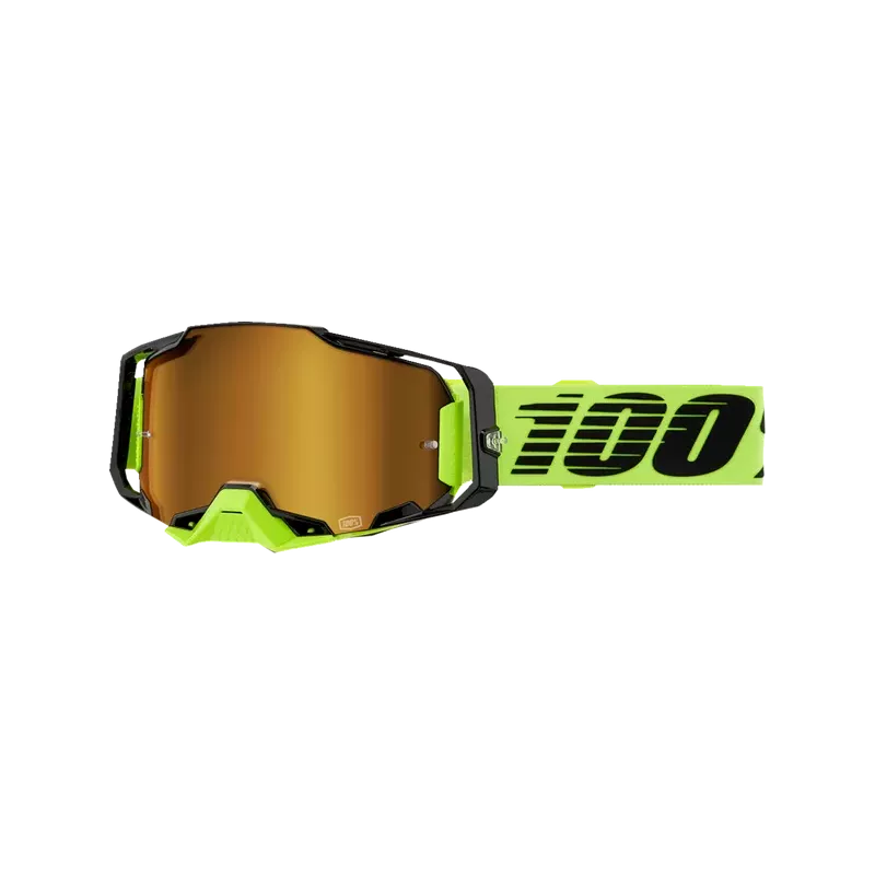 Masque 100% ARMEGA NEON Yellow Mirror Gold