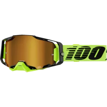 Masque 100% ARMEGA NEON Yellow Mirror Gold