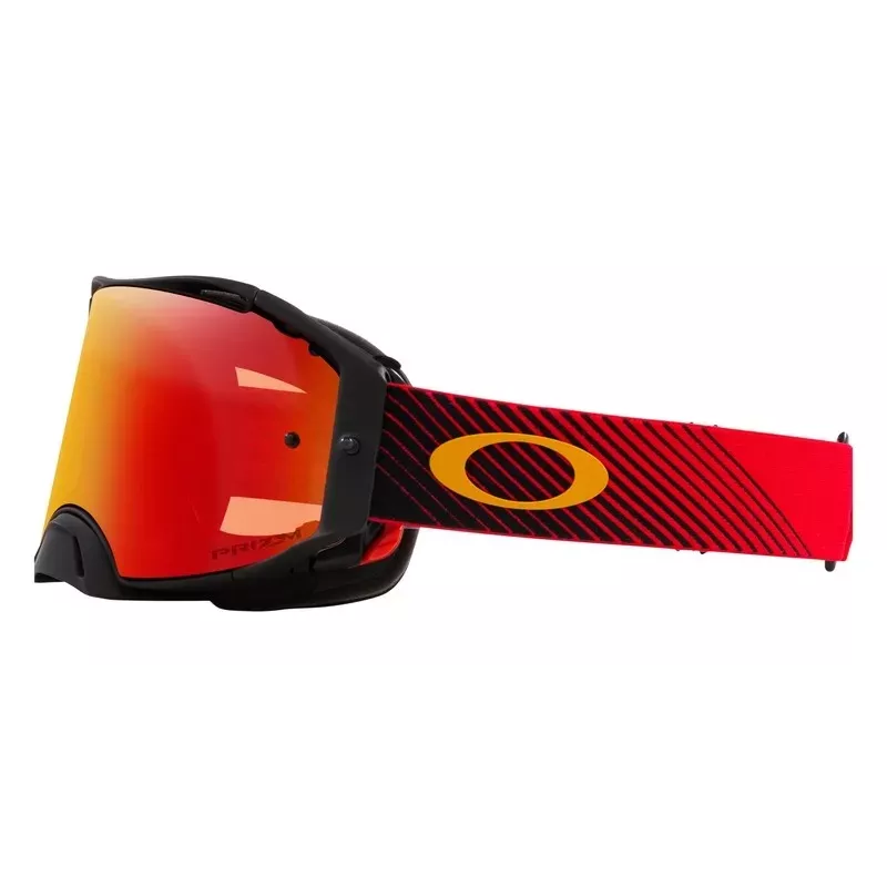 Masque OAKLEY Airbrake MX - Red Flow écran Prizm MX Torch