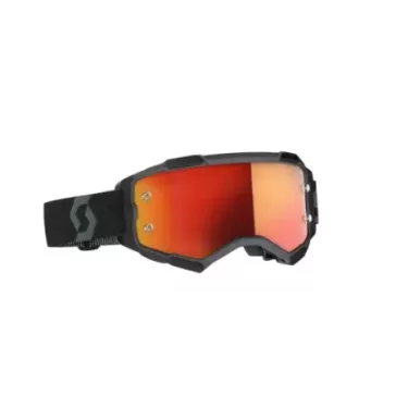 Masque Scott Fury Noir Ecran Orange Chrome