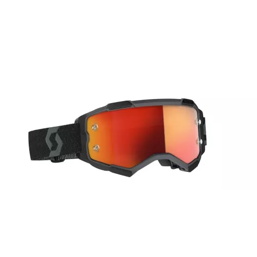 Masque Scott Fury Noir Ecran Orange Chrome