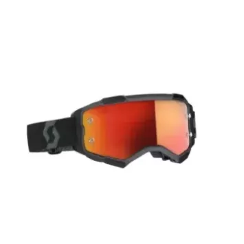 Masque Scott Fury Noir Ecran Orange Chrome