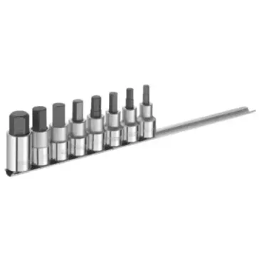 jeu de 8 douilles tournevis 1/2 - 6pans 6, 7, 8, 9, 10, 12, 14 et 17mm