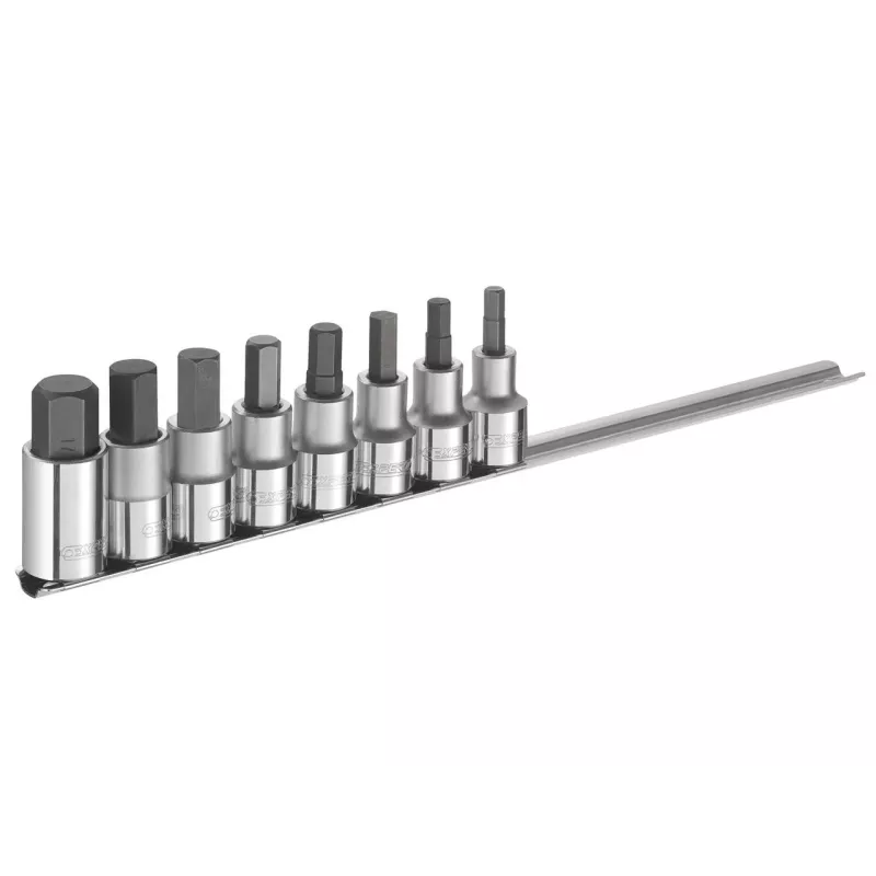 jeu de 8 douilles tournevis 1/2 - 6pans 6, 7, 8, 9, 10, 12, 14 et ...
