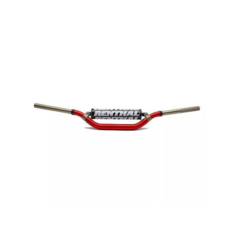 Guidon RENTHAL TWINWALL Rouge Haut