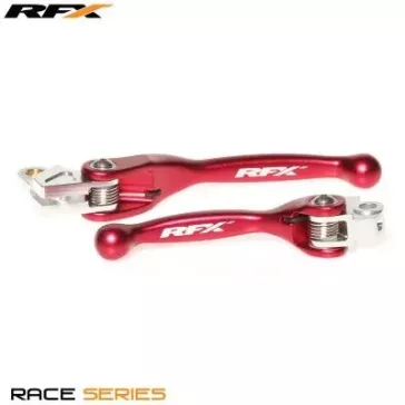 Leviers Repliables forgés RFX Race Honda CR/F 04-07 rouge