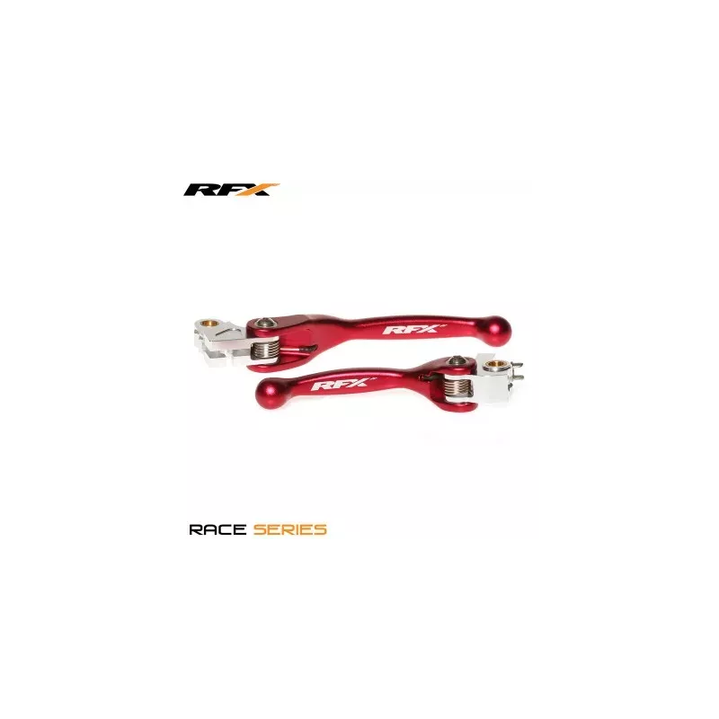 Leviers Repliables forgés RFX Race Honda Rouge 250-450 CRF R/X 07-23