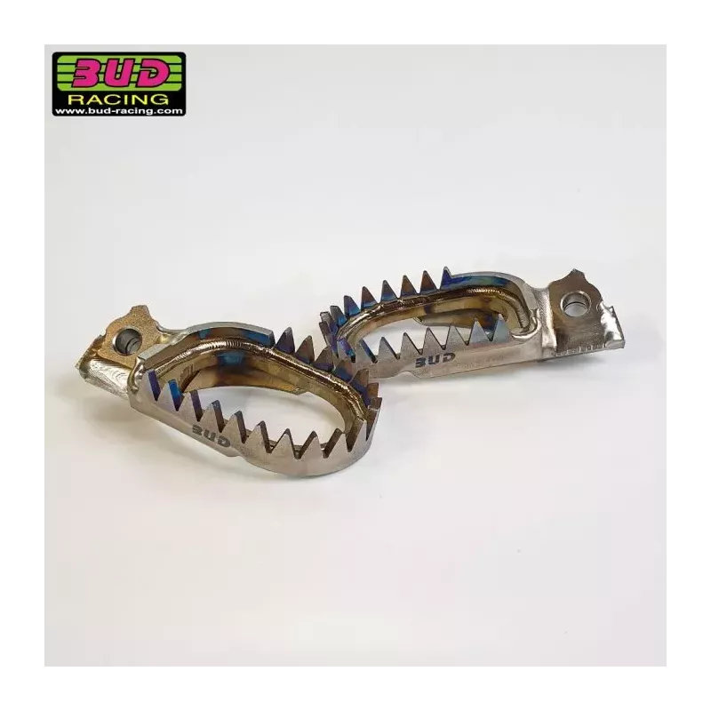 repose pieds titane soudés BUD RACING SX/F 23-24, EXC/F 24, TC/FC 23-24, MC/F 24 type enduro