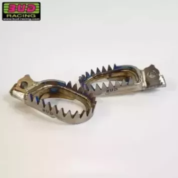 repose pieds titane soudés BUD RACING SX/F 23-24, EXC/F 24, TC/FC 23-24, MC/F 24 type enduro