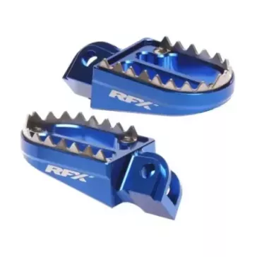 repose pieds RFX alu bleu KTM SX/F 23-24 et EXC/F 24, HVA TC/FC 23-24, TE/FE 24