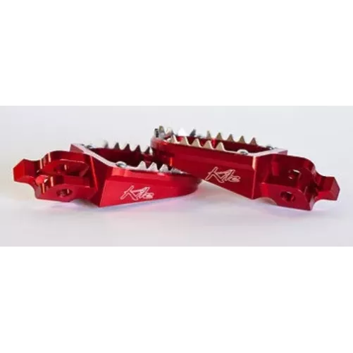 repose pieds alu KITE pour HVA 05-13 rouge