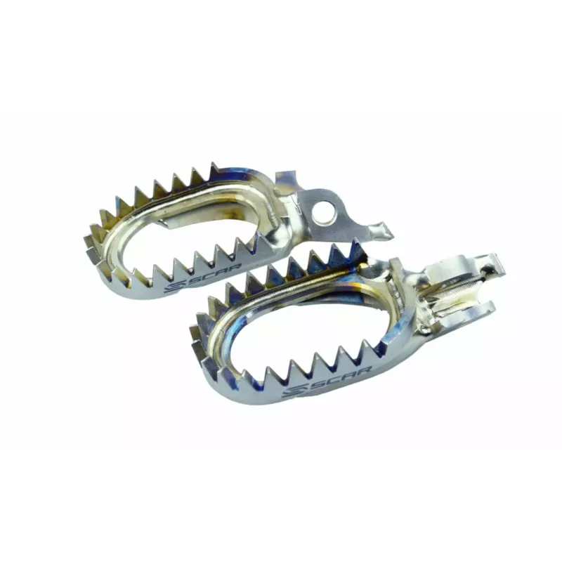 Repose pieds TITANE SCAR anti-boue KXF 06-2025