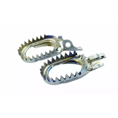 Repose pieds TITANE SCAR anti-boue KXF 06-2025