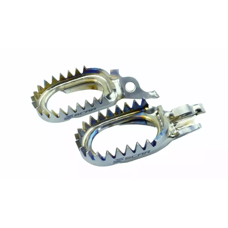Repose pieds TITANE SCAR anti-boue KXF 06-2025